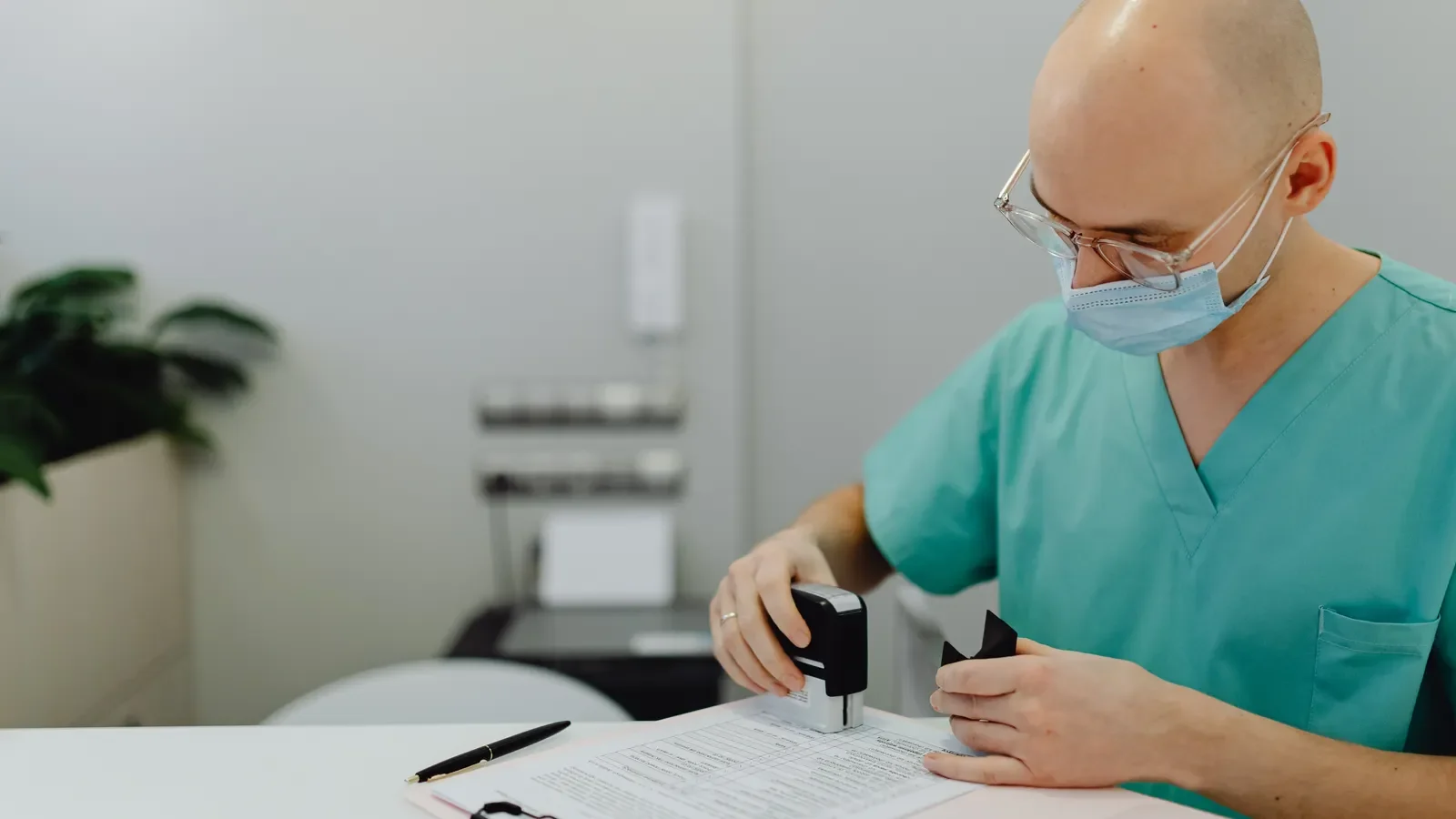 Medical claims specialists reviewing provider records and billing documents